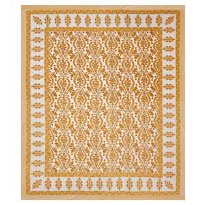 King Size Pure Cotton Hand Block Print Bedsheet Design Fitted & <b>Flat</b> Sheets - Product Image 4