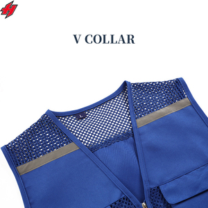 Chaleco publicitario Unisex 2026, chaleco voluntario con múltiples bolsillos, logotipo de impresión personalizado y chaleco sin mangas para hombre - Product Image 2