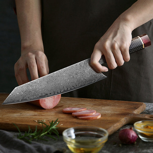 Wholesale Customized OEM ODM Cutlery Factory Professional Japanese Chef Knife Damascus Steel Slice <b>Vegetable</b> Fruit Kitchen Knife - Product Image 3