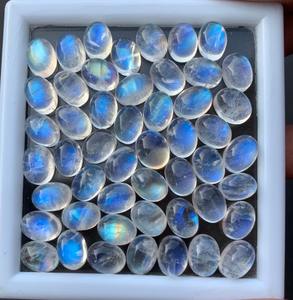 Lote de Piedras Preciosas Sueltas de Piedra Lunar, Forma Ovalada, Color Blanco Arcoíris Natural AA, Calidad Mehrajudin Gems, 2-4.5 Quilates, Certificadas por Terceros - Product Image 6