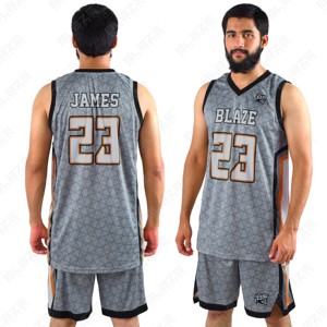 Custom <b>Basketball</b> Jersey Uniform Set Quick Dry Reversible Breathable Sleeveless Summer Sportswear Digital Print - Product Image 1