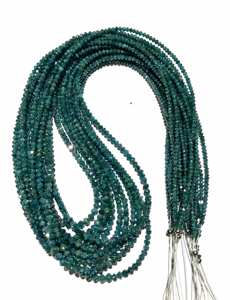 Perles de pierres précieuses bleues cinétiques naturelles collier Mala excellentes pierres précieuses femmes bijoux bruts pour perles de coupe Way Chaker - Product Image 4