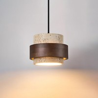 Lustre naturel nordique tacheté Design lignes simples modernes pour salon cuisine îlot salle de lecture E26 Base milieu