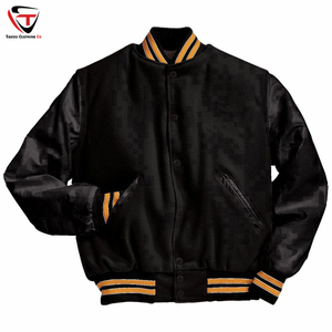 Chaquetas Varsity Deportivas Personalizables de Lana Ecológica, Resistentes al Viento, para Hombre, Invierno, Estilo Urbano, Chenilla - Product Image 4