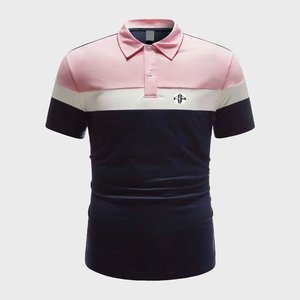 Venta al por mayor de camisetas bordadas para hombre, camisas polo atléticas de manga corta ecológicas, camisetas polo personalizadas con cuello informal para hombre - Product Image 1