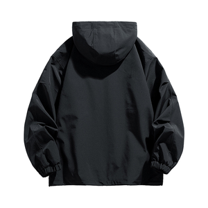 Veste coupe-vent unisexe en toile, style incroyable, personnalisée, avec fermeture éclair 1/4, slim, été, streetwear - Product Image 4