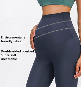 Custom Maternity <b>leggings</b> for women breathable stretch fabric OEM design perfect for activewear gymwear and team branding - Product Image 6