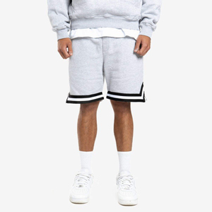 Shorts de basket-ball personnalisés pour hommes et femmes, streetwear uni, bas de sport, taille élastique, coupe ample, respirant, confortable, sportif et décontracté - Product Image 2