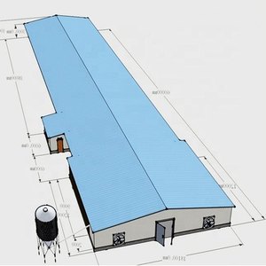 Hiện Đại & Trang Trại-Phong Cách Gà Gia Cầm Nhà Thép Cấu Trúc Ánh Sáng Gà Coop Cho Đô Thị & Nông Thôn Các Trang Trại - Product Image 1