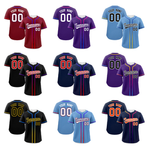 Vente chaude Vêtements Softball Jersey Maillots De Baseball Personnalisés En Gros Sublimation Plaine Blanc Maillot De Baseball T-shirt - Product Image 2