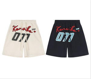 Pantalones cortos de lana con logotipo personalizado de alta calidad 100% algodón, cómodos y elegantes pantalones cortos de chándal con patrón sólido para ropa deportiva y gimnasio, uso diario - Product Image 1