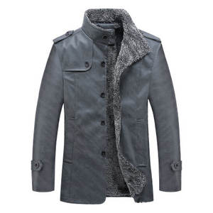 Chaqueta de Cuero PU para Hombre, Estilo Casual, con Cuello Alto, Acolchada y Gruesa, Tallas Asiáticas, Moda Moderna - Product Image 3