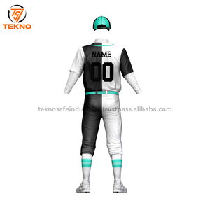 Servicio OEM Ropa deportiva Diseño personalizado Tamaño Uniforme de béisbol Nuevo modelo Precio de fábrica Poliéster Uniforme de béisbol con logotipo personalizado - Product Image 4