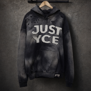 เสื้อฮู้ดดี้ผู้ชายแบบฟอกสี-ผ้าฝ้ายเฟรนช์เทอร์รี่ 280 GSM พร้อมป้ายทอ ปักโลโก้ OEM ตามสั่ง - Product Image 3