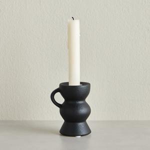 <b>Black</b> High Quality Candle <b>Holder</b> Stylish Decorative Table Accent Modern Centerpiece for Living Room Bedroom and Dining - Product Image 1