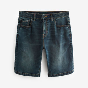 Pantalones cortos de mezclilla de cintura alta para hombre de diseñador informal de moda de verano estilo recto decoración de cristal lavado de colores ropa de calle Formal - Product Image 1