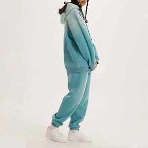 Venta al por mayor por encargo de alta calidad 100% algodón Arco Iris Spray personalizado con capucha mujeres de gran tamaño Tie Dye pulóver con capucha para las mujeres - Product Image 2