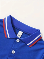 Ensemble de 5 polos unisexes pour l'été, décontractés, écologiques, en jersey compressé, lourds, à séchage rapide, respirants, t-shirts pour enfants