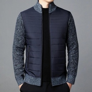 Chaqueta universitaria de hombre de alta calidad personalizada de fabricante directo estilo informal con cuello levantado tela de lona opciones de impresión de invierno - Product Image 1