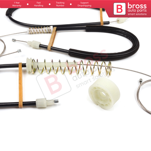 BWR5187 Kit de reparación de regulador de ventana delantero izquierdo para 6 Series F06 Gran Coupe 2011-2018 51337268797 Bross Auto Parts Made in Turkey - Product Image 3