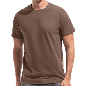 Camisetas personalizadas de algodón liso para hombre, ropa de calle, cuello redondo de gran tamaño, hombro caído, camisetas de peso pesado para hombre - Product Image 1