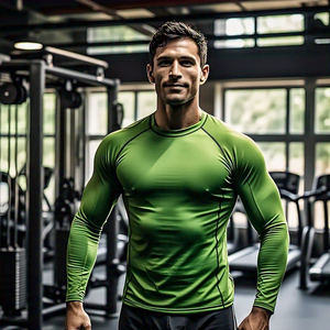 Athlétique Workout Sports Water Rash Guard Séchage Rapide Chemises Légères À Manches Longues Compression Athlétique Rash Guard Chemise Hommes - Product Image 1