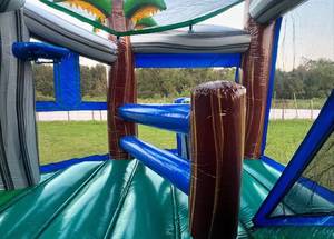 Gran Castillo Inflable Blanco de PVC Barato para Niños con Tobogán, Piscina y Piscina de Pelotas - Product Image 6