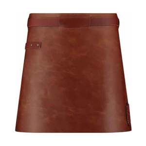 Handmade <b>Half</b>-Length Vintage Genuine Buffalo Leather Waist <b>Apron</b> Rustic Brown Reusable for Casual Chef Salon Barber Use - Product Image 6