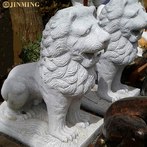 Craftati a mano in marmo naturale leone sculture grandi all'aperto <span class=keywords><strong>pietra</strong></span> decorativa <span class=keywords><strong>statue</strong></span> di animali per giardini Premium <span class=keywords><strong>pietra</strong></span> artigianato - Product Image 3