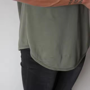 Logotipo personalizable de los hombres Fitness Workout Gym Camisetas Estilo único Oversized Drop Shoulder Perfect Cutting 100% Cotton OEM Logo - Product Image 5