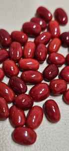 Coral rouge italien cabochon, pierre précieuse de qualité supérieure, couleur foncée, pierre non montée pour la création de bijoux - Product Image 3