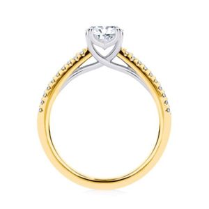Radiant Cut Engagement <b>Ring</b> For Women - Product Image 3