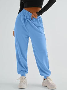 Haute qualité automne hiver hommes Jogging pantalon Baggy bas personnalisé Plus polaire coton femmes pantalons de survêtement - Product Image 2