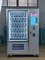 Distributeur automatique d'eau en bouteille transparente, distributeur de boissons, écran tactile de 10 pouces, armoire en acier inoxydable pour hall d'hôtel