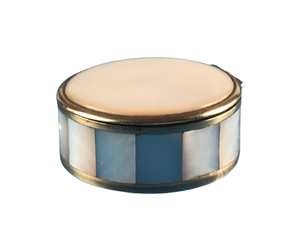 Handmade Eco-Friendly Brass Mother of Pearl <b>Pill</b> <b>Organizer</b> 100% Natural Save Use Natural-Looking Brass <b>Pills</b> Storage Case - Product Image 1