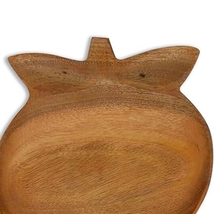 Meilleure vente de haute qualité Design Vintage en bois poli plateau de service polyvalent cuisine support assiette plat maison fête mariage - Product Image 4