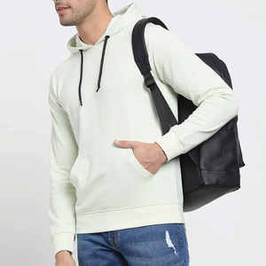 Quantité en vrac plaine teint séchage rapide hommes sweat à capuche fabriqué dans le meilleur matériau couleur unie grande taille hommes sweats à capuche et sweat-shirts - Product Image 1