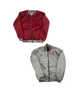 Chaqueta universitaria de satén ligera, chaqueta Bomber de béisbol personalizada OEM para hombres y mujeres, prendas de vestir exteriores de otoño con logotipo de equipo de marca - Product Image 4
