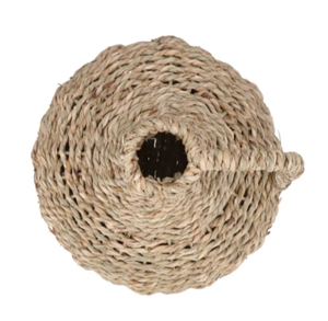 Vase en jonc de mer tressé à la main durable avec poignées, vase décoratif rustique naturel, ambiance bohème, vente en gros - Product Image 4