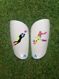 Armadura para Futbolista Femenina, Equipo de Protección Tipo 10, Espinilleras Modelo STDF1010, Diseño Personalizado Colorido de Alta Calidad - Product Image 4