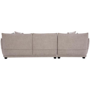 Elegant Premium Modern Upholstered Fabric 4 Seater <b>Sofa</b> with Generous <b>Cushions</b> Timeless Comfort for Stylish Interiors for Sale - Product Image 4