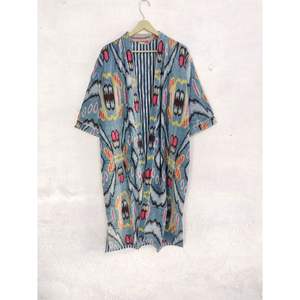 Albornoz Kimono de terciopelo hecho a mano indio para mujer, Maxi vestido de bajo precio, ropa de dormir para verano, Primavera, mayorista, ropa de dormir para mujer - Product Image 4