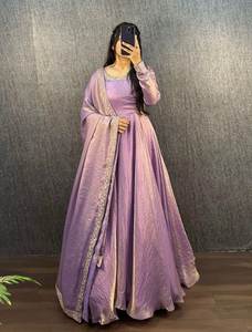 Hermoso vestido Con Dupatta Con Bordado Trabajo - Product Image 2