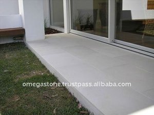 กระเบื้องหินปูนสีขาวธรรมชาติแบบโมเดิร์น หนา 20 มม. ขนาด 400x400 มม. ป้องกันการลื่น สำหรับปูพื้นและผนังภายนอกอาคารโรงแรม - Product Image 6