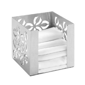 Wholesale Custom Luxury Tissue Holder Kitchen Household <b>Tools</b> Multifunctional Handmade Silver Coated Square Shape Hotel Stand - Product Image 1