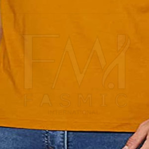 Diseño personalizado en relieve liso pulóver camisetas para hombres peso pesado 100% tela de algodón - Product Image 5