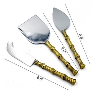 Offre Spéciale ensembles de fromage en acier inoxydable de qualité incroyable ustensiles émail imprimé et acier inoxydable avec outils à fromage plaqués argent - Product Image 4