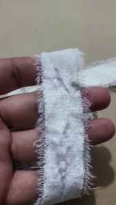 Cintas de terciopelo con flecos de 1,5 pulgadas hechas a medida sin teñir para reventa de proyectos de arte y artesanía de estilo náutico y de letras - Product Image 2