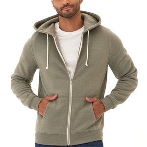 Long Sleeve <b>Men's</b> <b>Zip</b>-<b>Up</b> Hoodie Best Quality Winter Casual Wear Plain Dyed Custom Logo Basics Cotton Blended <b>Top</b> Trending - Product Image 4