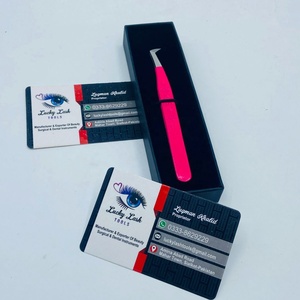 Pince à épiler LUCKY LASH TOOLS en forme de botte pour extensions de cils volume russe, en acier inoxydable personnalisé, pointe en fibre lisse de précision - Product Image 3